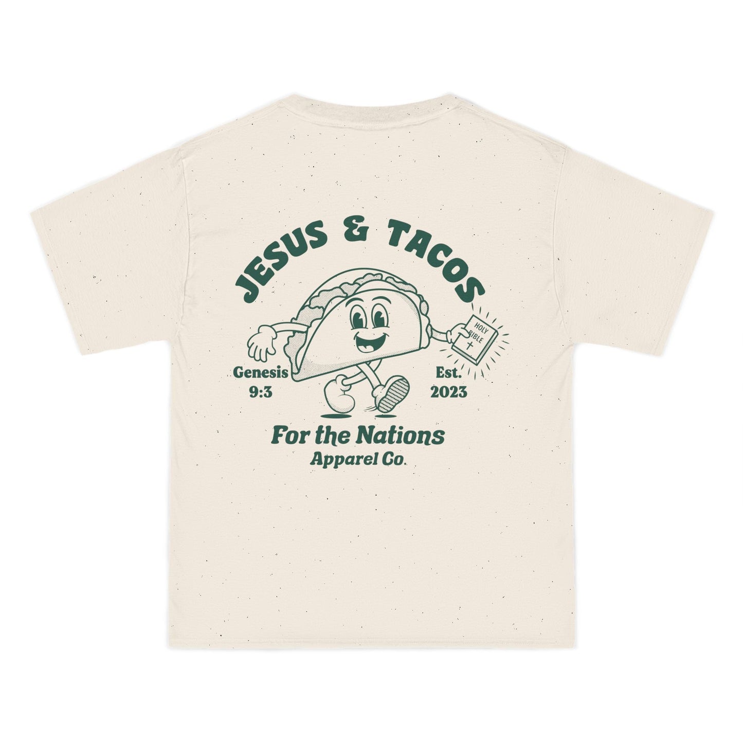 Jesus & Tacos - Natural Heavyweight Tee