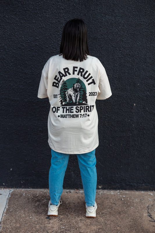 Bear Fruit of the Spirit - Natural Heavyweight Tee