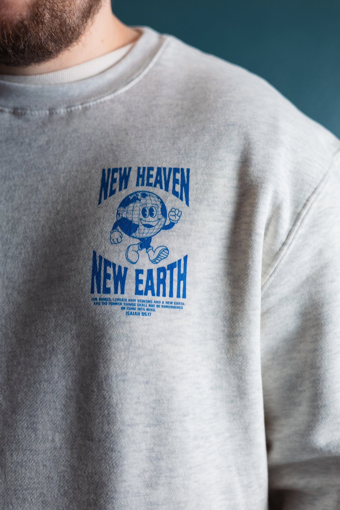 New Heaven New Earth - Oatmeal Crewneck