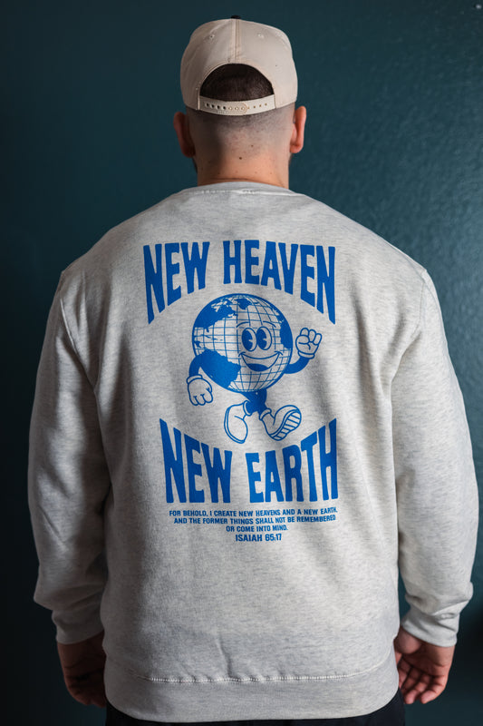 New Heaven New Earth - Oatmeal Crewneck