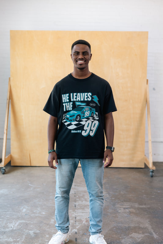 He leaves the 99 - Black Heavyweight Tee