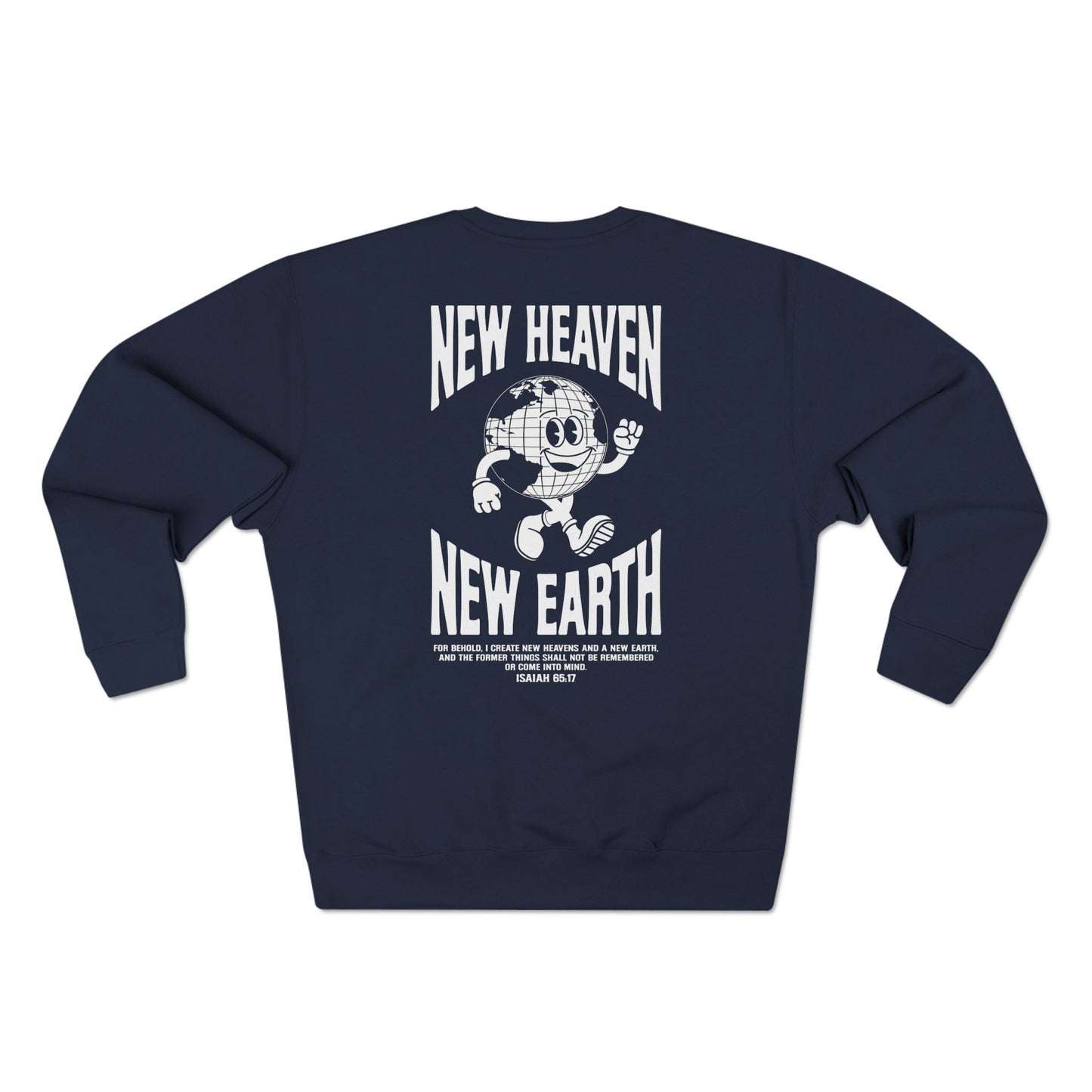 New Heaven New Earth - Navy Blue Crewneck