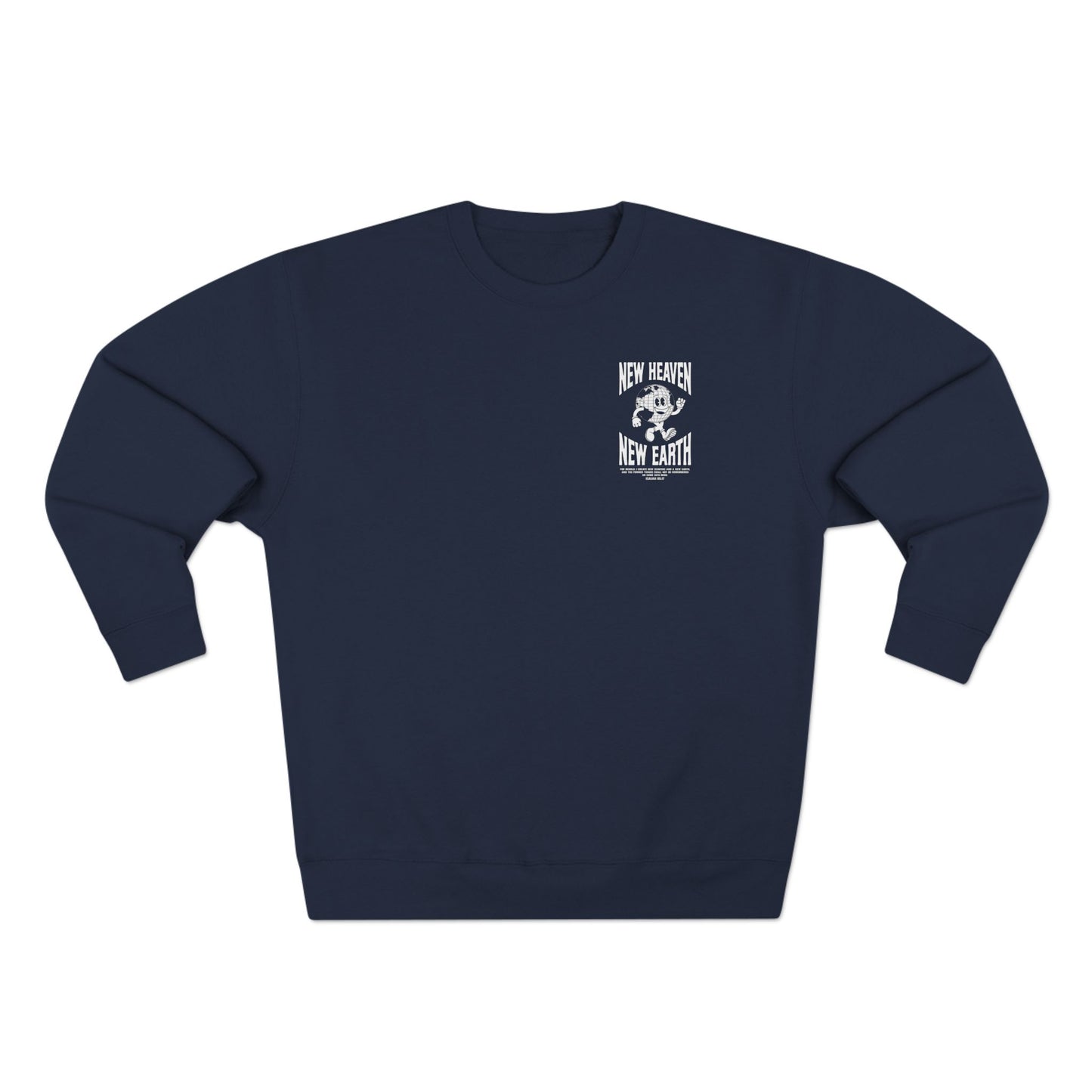 New Heaven New Earth - Navy Blue Crewneck