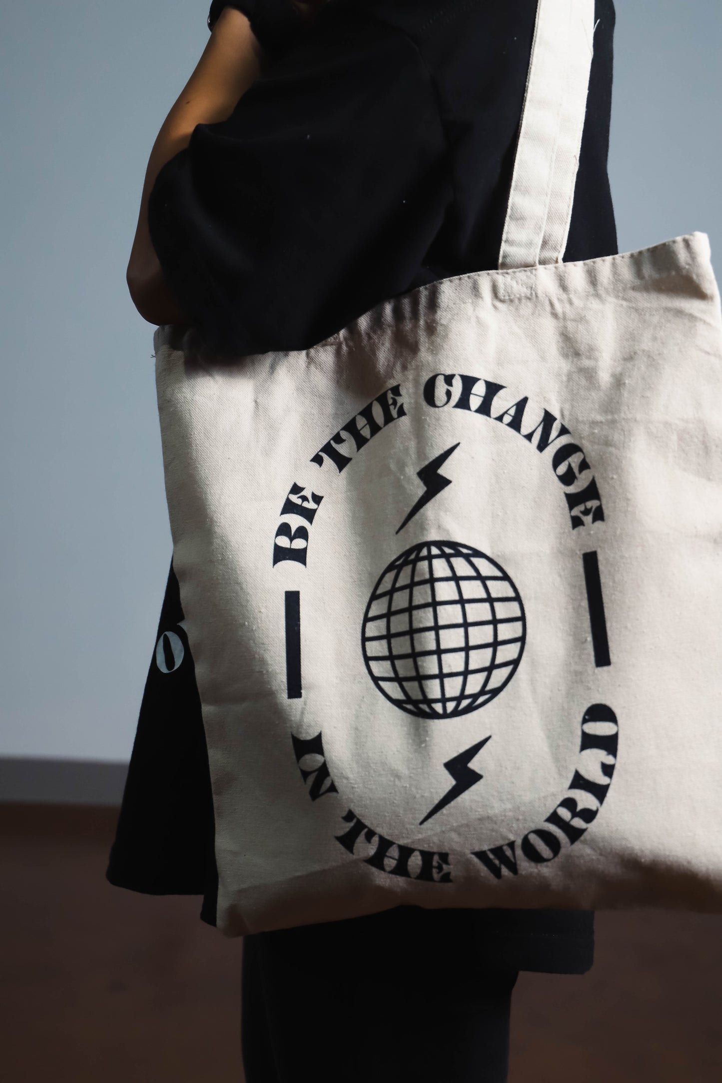 Be the Change in the World - Natural Tote Bag