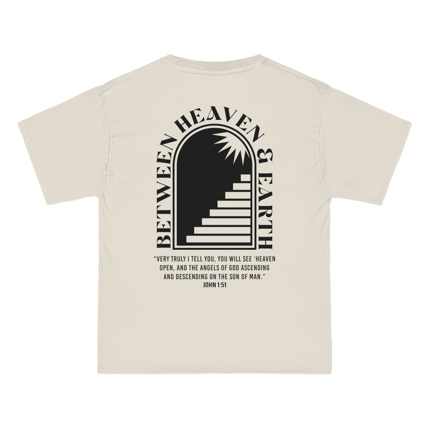 Between Heaven & Earth - Natural Oversized Tee