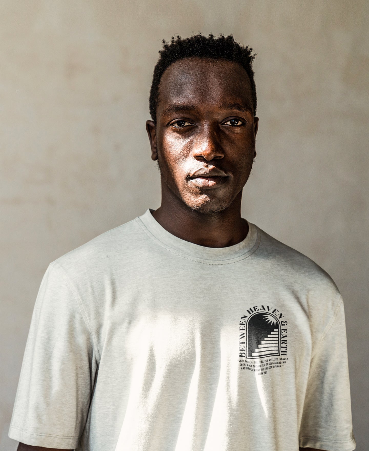 Between Heaven & Earth - Natural Oversized Tee