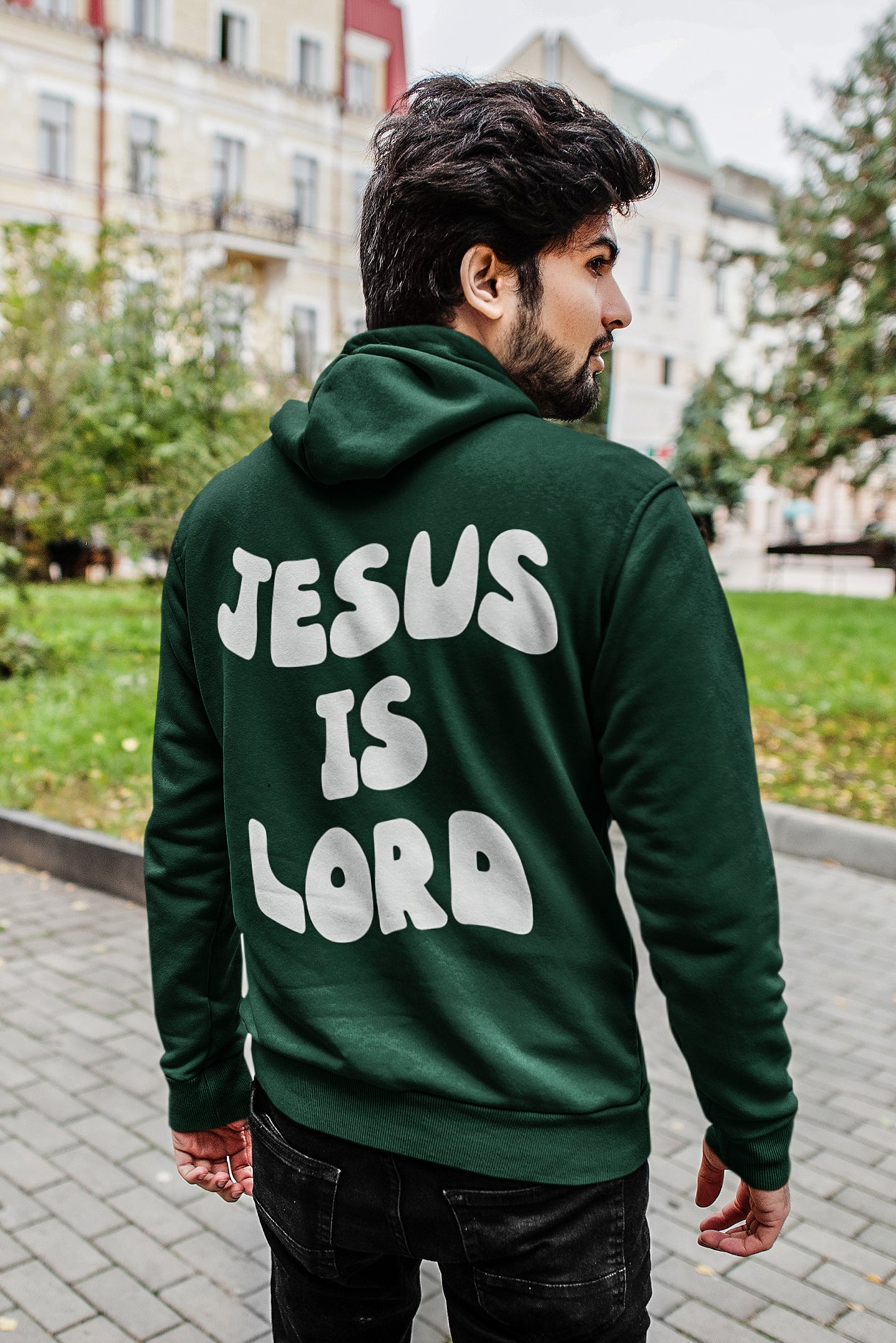 Jesus is Lord - Forest Green Hoodie