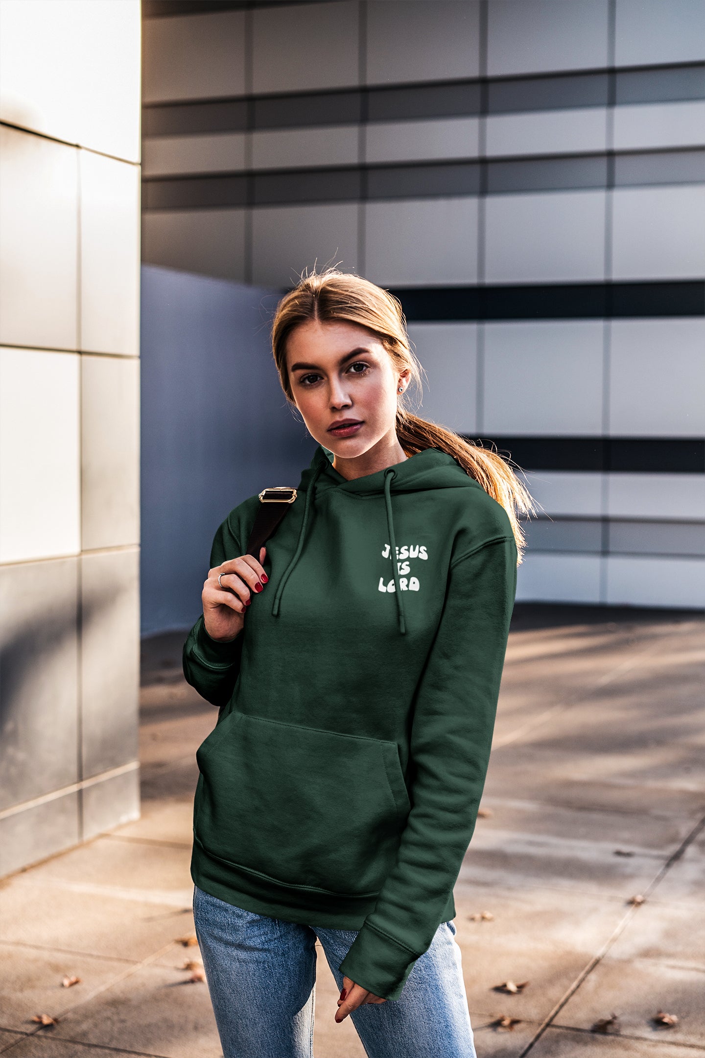 Jesus is Lord - Forest Green Hoodie