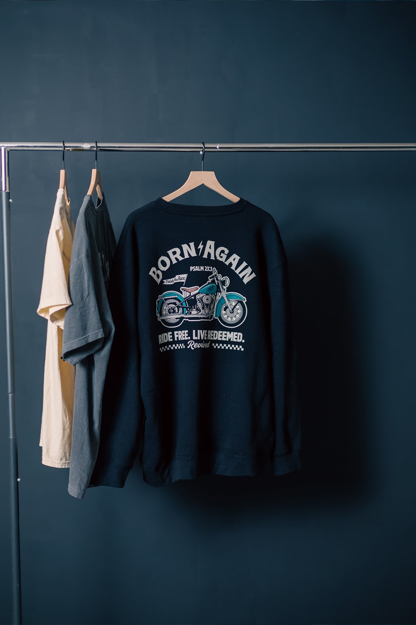 Born Again - Black Crewneck Sweatshirt
