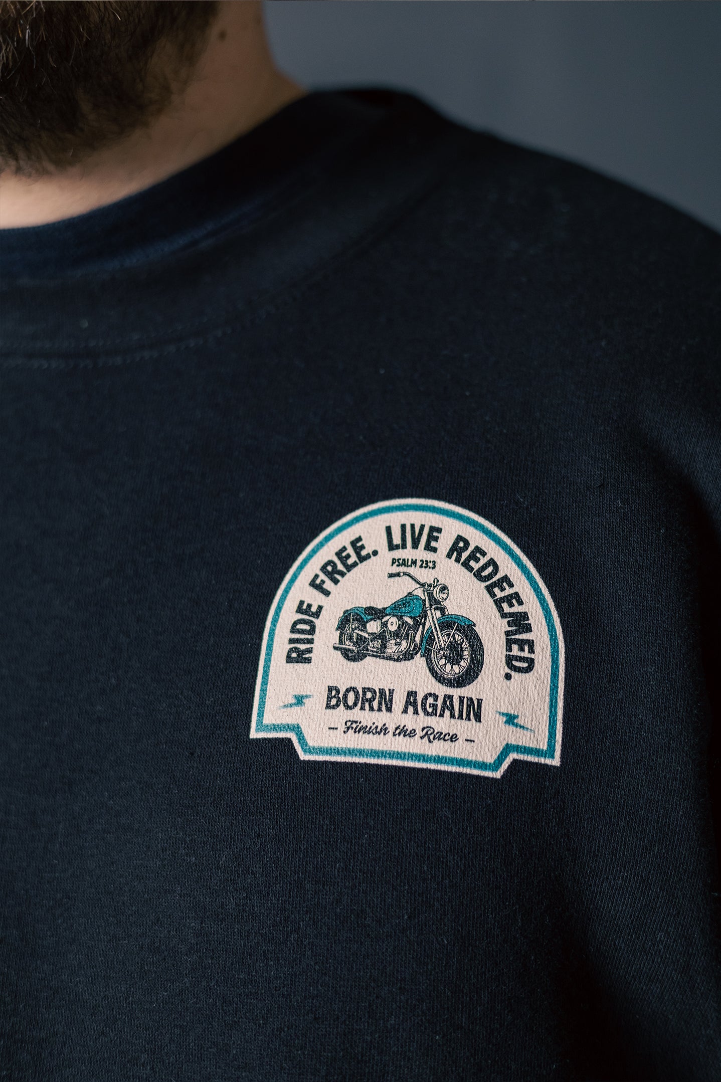 Born Again - Black Crewneck Sweatshirt