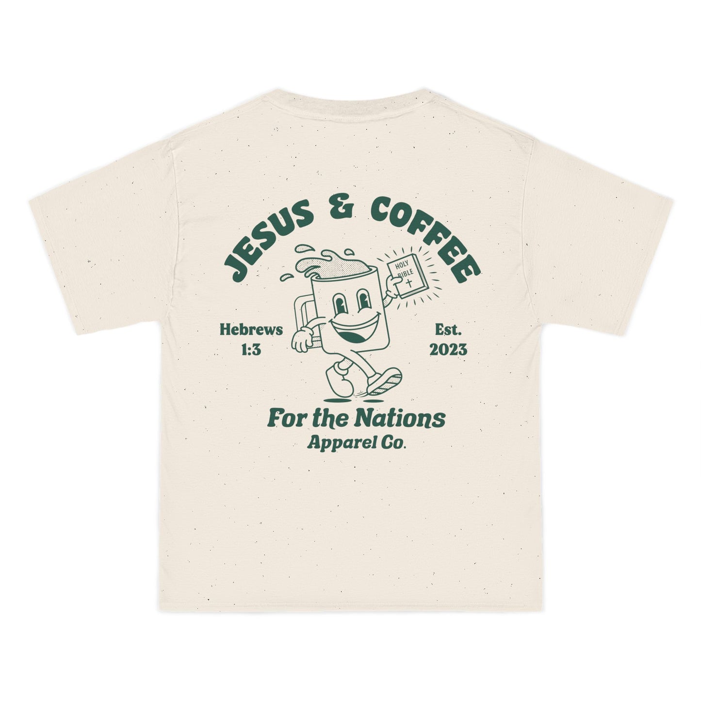 Jesus & Coffee - Natural Heavyweight Tee