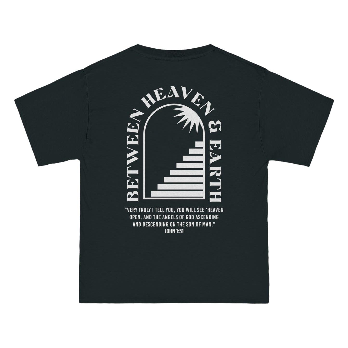 Between Heaven & Earth - Black Oversized Tee